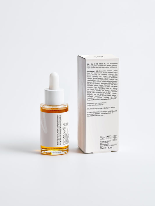 Aceite facial todo en uno