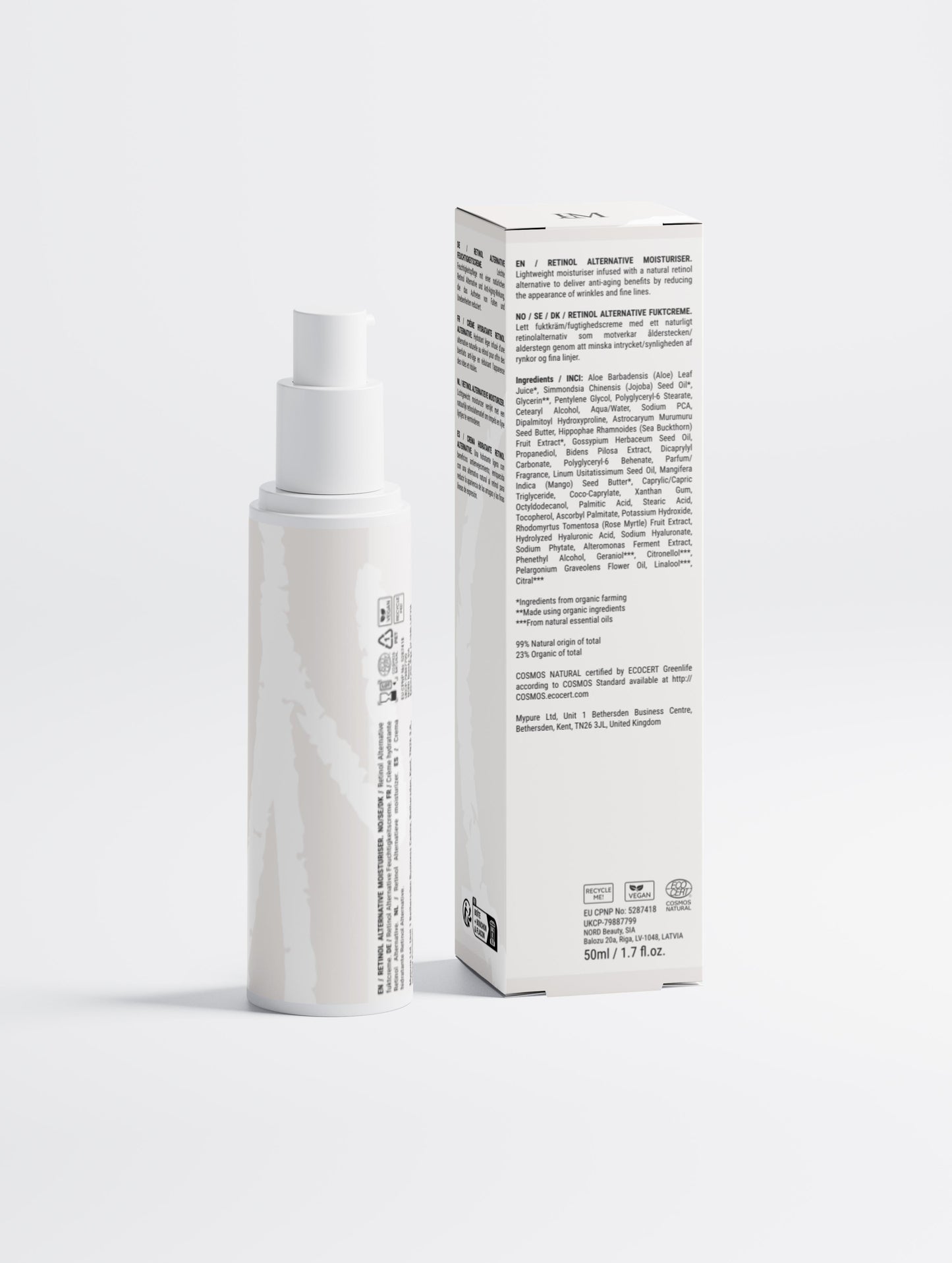 Crema hidratante alternativo al retinol